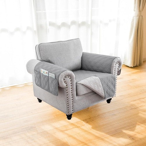 1+2+3 Sitz Sofabezug Wasserdicht Gesteppt Stuhl Sofa Couch Schonbezug Matte 3tlg/Set - Bild 49 von 69