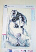 Diamond Painting Full Drill Dog completed / no Frame 20 x 30cm 
