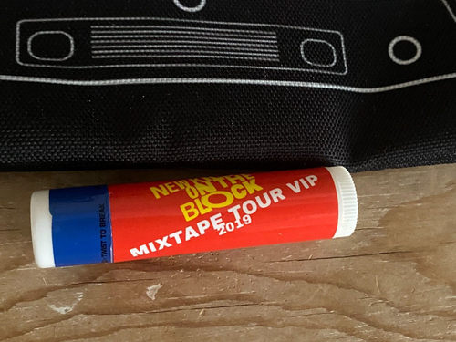 NKOTB New Kids on the Block The Mixtape Tour 2019 Makeup Bag Pouch + Chapstick - Picture 3 of 4