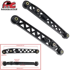 Rear Lower Control Arm Aluminum Black For 1996-00 Honda Civic Coupe EK EX DX SI