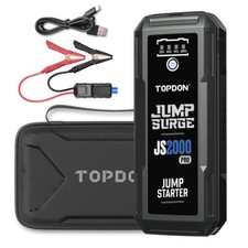 2025 TOPDON 2500Amp USB Car Jump Starter Pack Booster Battery Charger Power Bank