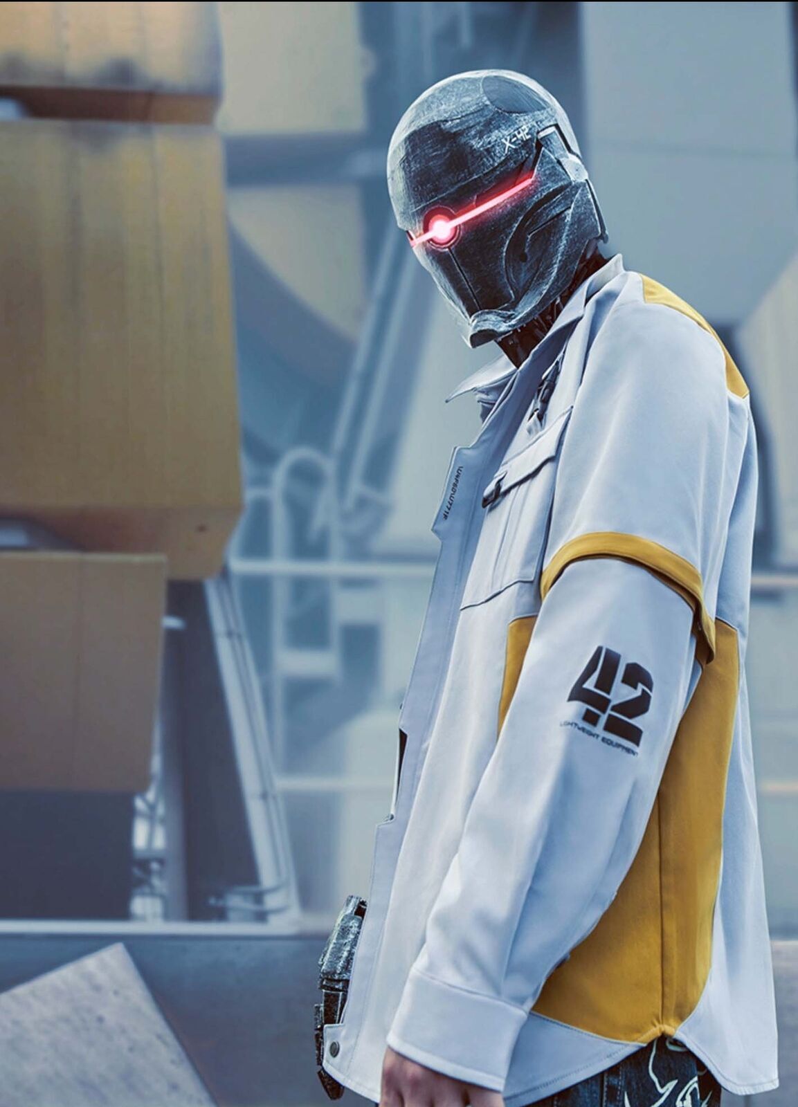 Robotics Racer Jacket Niepce Unisex Robot 42 Techwear Cyberpunk Jacket with Removable Sleeves ...