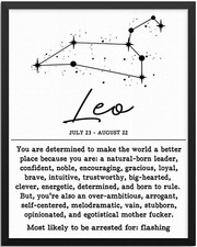 Leo Natural Born Leader Confident Encouraging Zodiac Sign Celestial -MAGNET