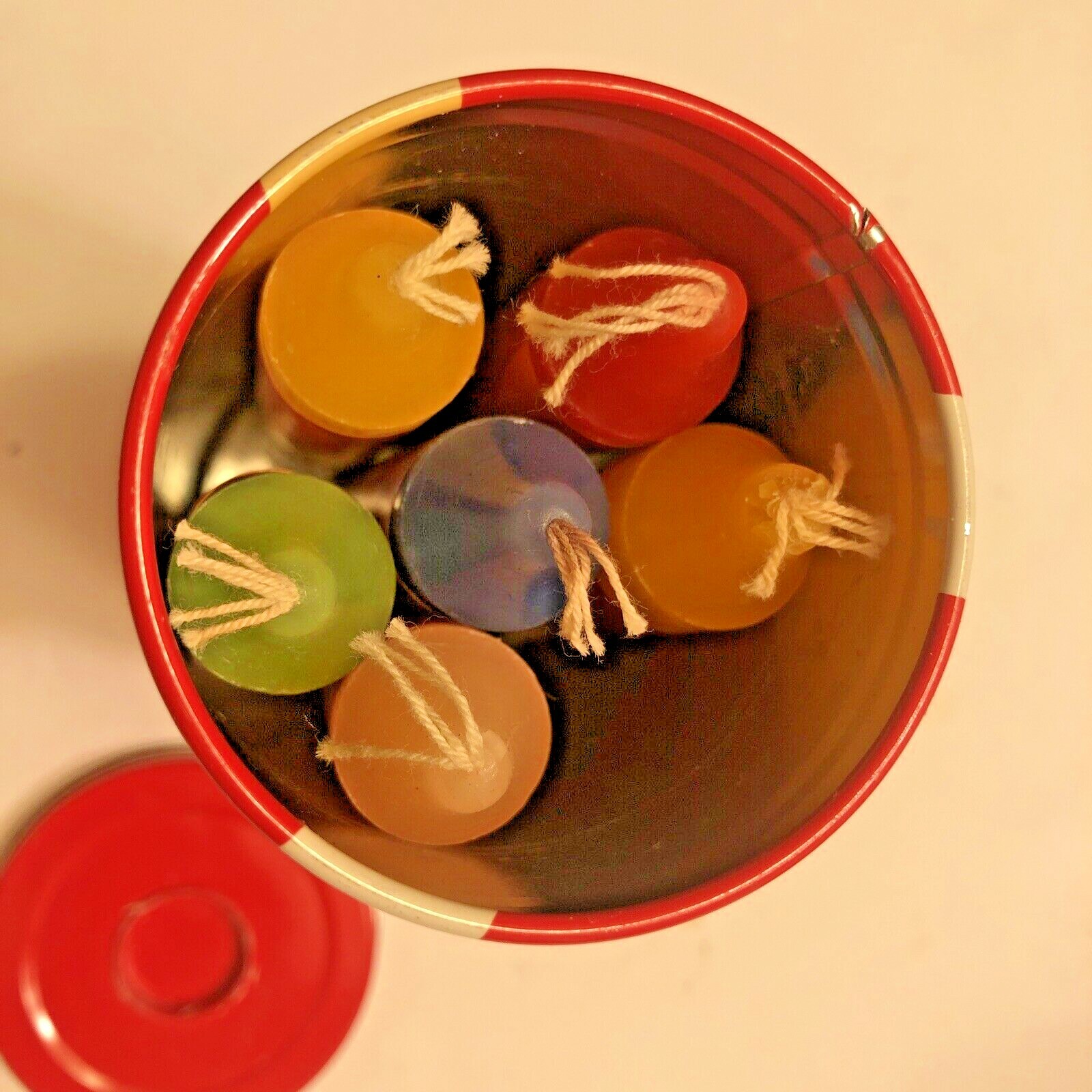 1980 COCA COLA 6 JUMBO EMERGENCY CANDLES, W/ COKE CAN TIN IN BOX + COKE