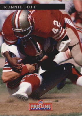 1992 Pro Line Profiles Football ''Main Set'' Base Cards #1 to #180