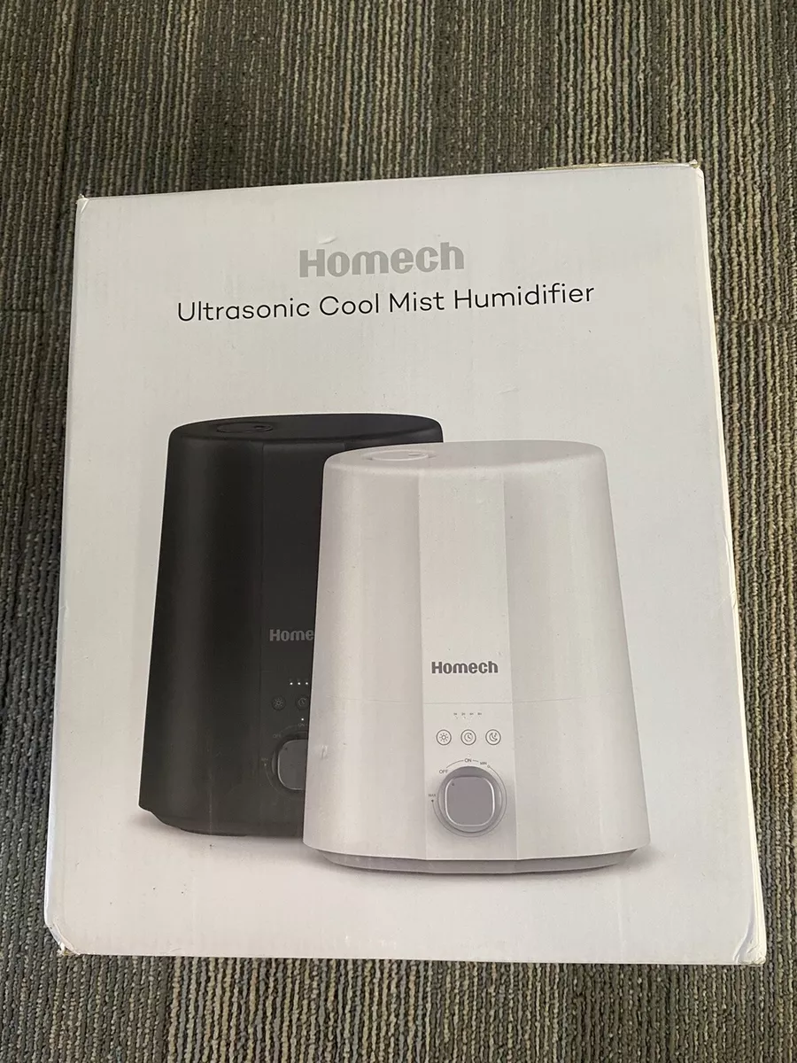 Homech Ultrasonic Cool Mist Humidifier Black Night Light eBay