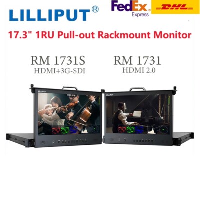 LILLIPUT RM-1731 17.3'' 1920×1080 Full HD IPS Screen 3G-SDI 1RU Pull-Out Monitor