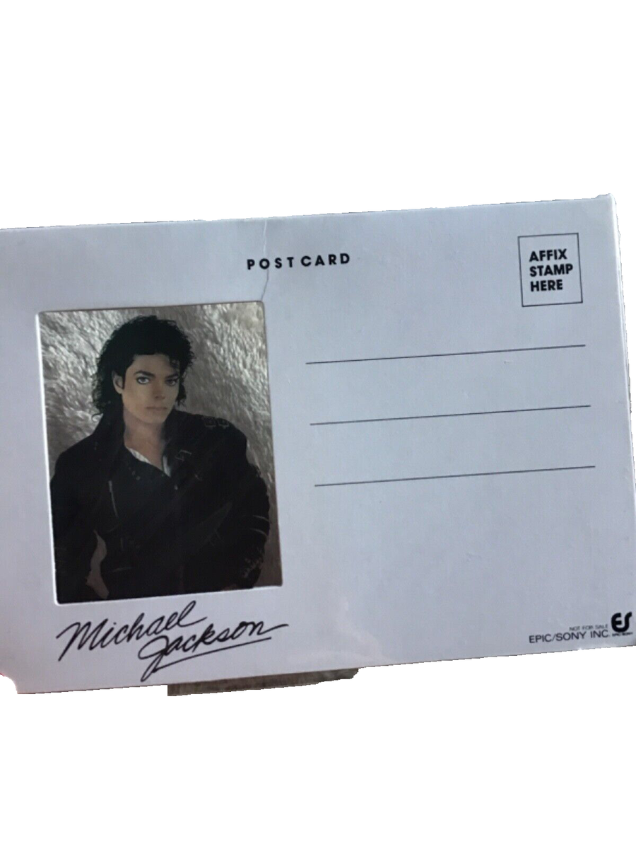 Michael Jackson Official BAD LP Promo Epic Sony Japan Postcard
