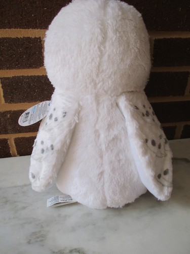 Mundo Mágico de Harry Potter Búho "Hedwig" 12” Peluche Blanco-Dorado Brillo Ojos - Imagen 3 de 4