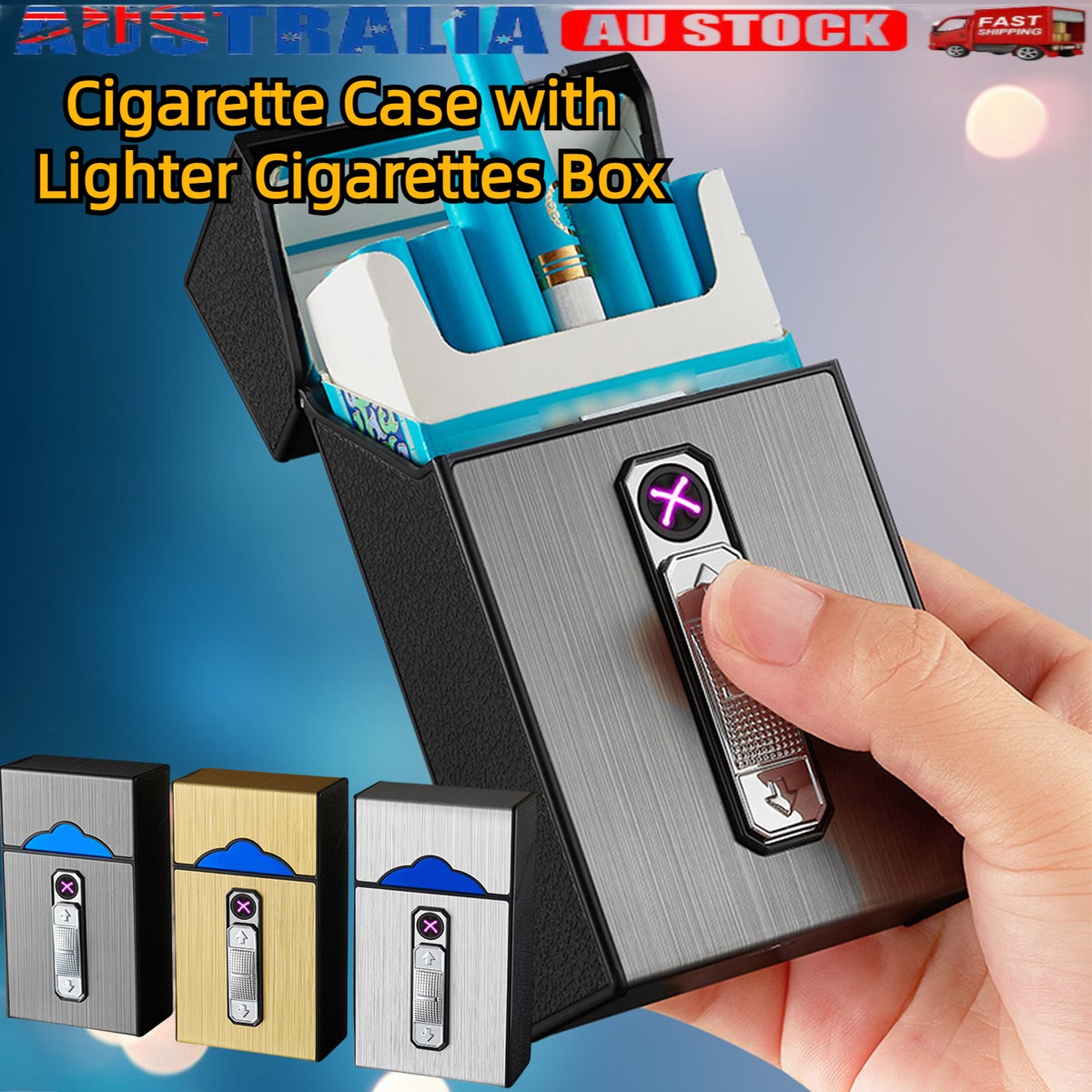 cigarette lighter cell phone case Silver Genuine LeatherSize Cell Phone Case Phone Stand