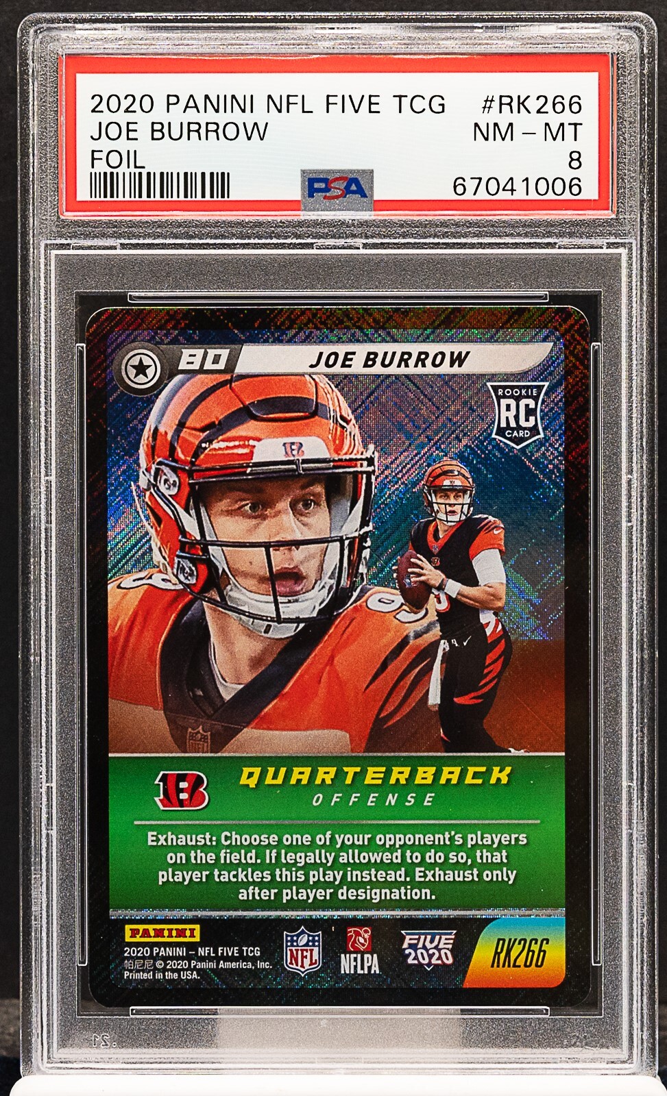 Joe Burrow Panini NFL Five TCG #RK266 Foil