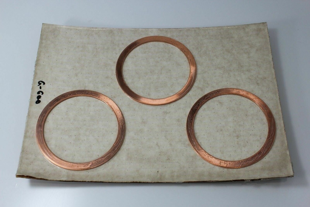 Warwick Coffin エフェクターボード 棺桶型 Gasket DN 100 CF Set of 3 Copper Gasket sealing Ring - Leybold P/N