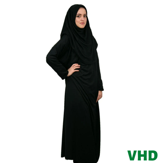 chinese dress ladies One-Piece Prayer Dress & Abaya with attached Hijab main image 0