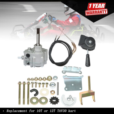 Go Kart Forward Reverse Gear box Fit For 2HP - 13HP Engine 41P 10T or 12T TAV30