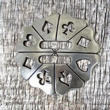 Western Card Suits Slotted Concho  CON989-D