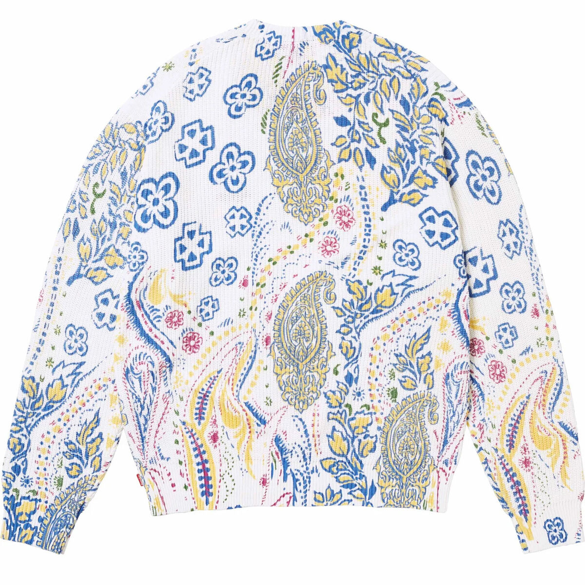 Supreme Printed Paisley Sweater Black White SS24 2colors Supreme Printed Paisley Sweater Black White SS24 2colors