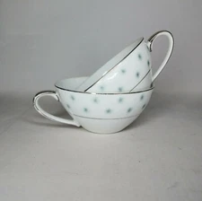 JYOTO Fine China Japan Domino 8155 Pair Of Teacups Two Tea Cups