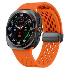 Breathable Silicone Magnetic Band Strap For Samsung Galaxy Watch Ultra 47mm 2025