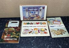 Set of 4 Retro 1960's/70's Cook/Recipe Books - TREX, Hotpoint, Kenwood Chefette