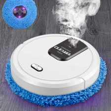 Electric Spin Mop Rechargeable for Floor Cleaning Hardwood Tile w/Water Sprayer