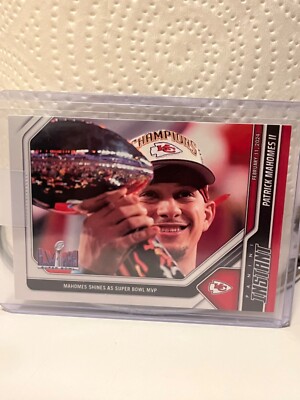 (2) 2023 Panini Instant P. Mahomes/T. Kelce SUPER BOWL LVIII Chiefs #213 #214 SP