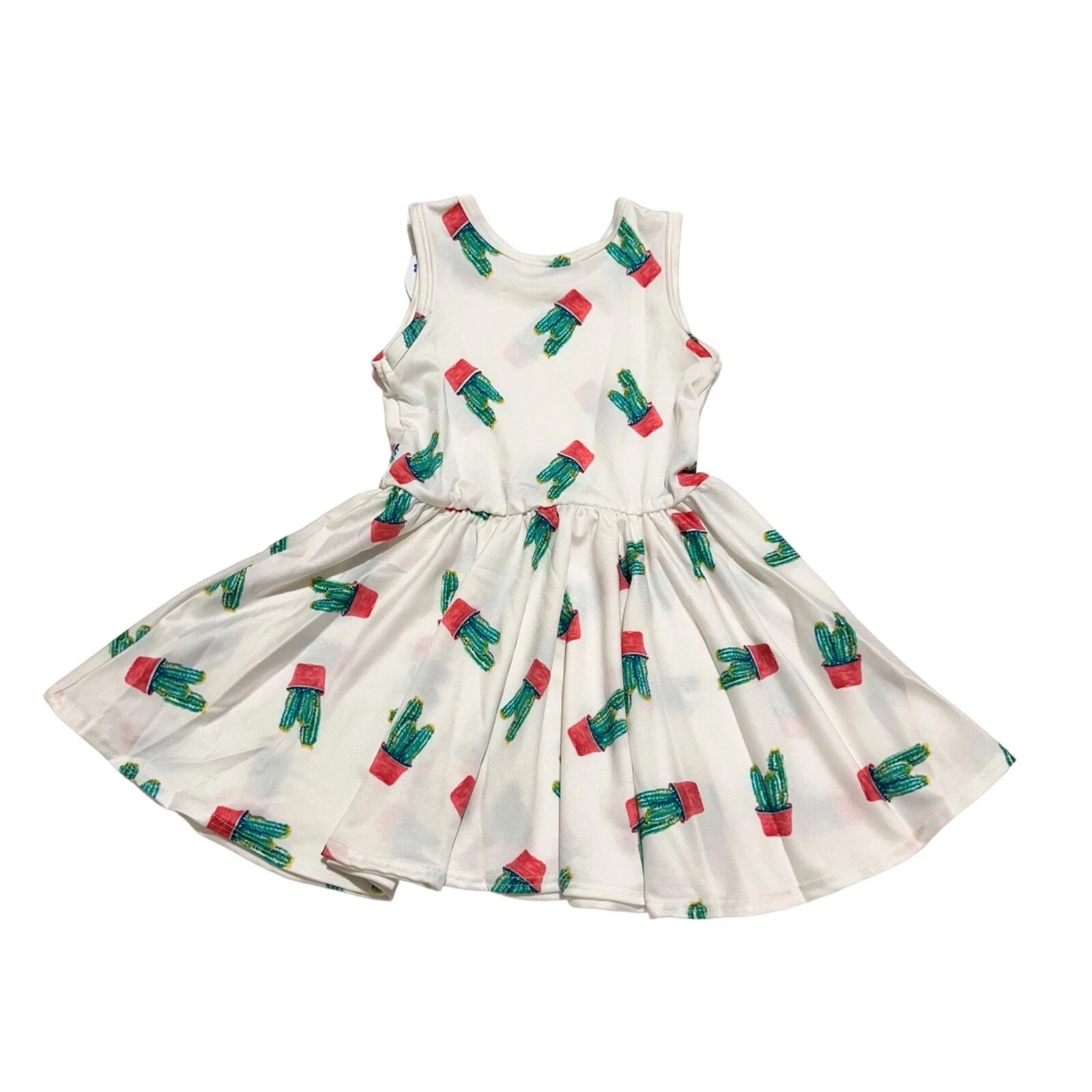 OFF WHITE Abito a pois smile nuovo con etichetta bambina taglia 12 24M bianco sporco cactus tank