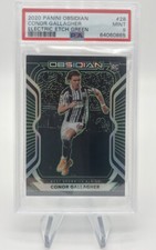 2020-21 Panini Obsidian Conor Gallagher #/25 Green Etch Rookie PSA 9 Chelsea