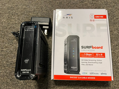 ARRIS SURFboard SB6190 Black Cable Modem