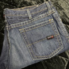 Ariat Men's FR Low Rise M4 Boot Cut 38x34 Flame Resistant Dark Wash