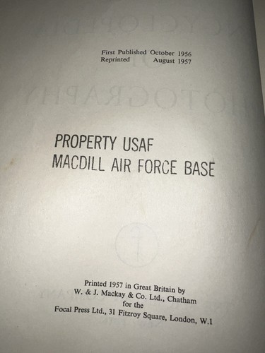 1957 VINTAGE THE FOCAL ENCYCLOPEDIA OF PHOTOGRAPHY US AFB library Copy - Bild 4 von 8