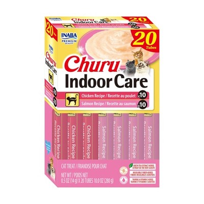 INABA Churu Indoor Care for Hairball Control, Functional 1 Count (Pack of 20)
