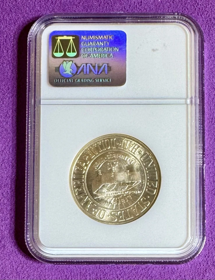 1936 York Commemorative Silver Half Dollar 50C NGC MS 67 Superb RARE Gem 🎄 - Image 2 of 2