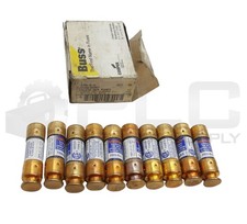 NEW BOX OF 10 BUSSMANN FRN-R-6 DUAL ELEMENT FUSE 6A 250VAC READ 