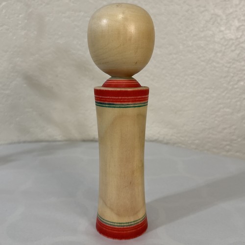 Menge 3 Vintage japanische handgefertigte Kokeshi Figur Saranoki Geisha Puppe & Fächer - Bild 3 von 24