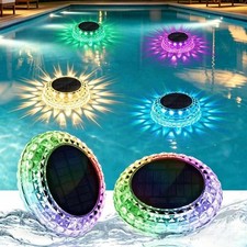 Floating Pool Lights for Party , Solar Powered Color Changing Lights with 2 M...