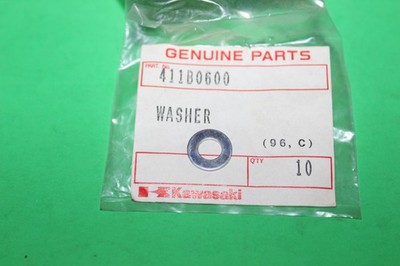 NOS Kawasaki Plain Washer 6MM 70-88 KZ1100 KLT250 ZN1300 KLR250 OEM # 411B0600