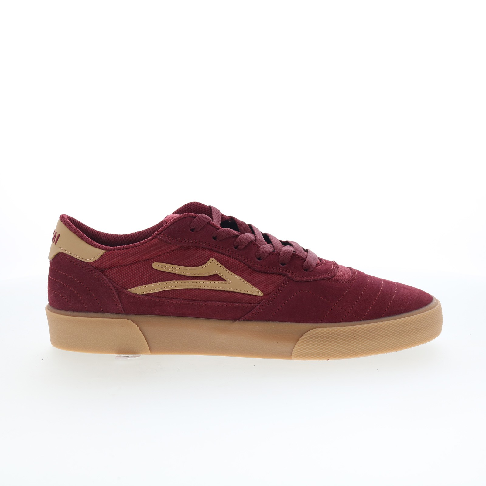 Lakai Cambridge Mens Red Suede Lace Up Skate Inspired Trainers Shoes image 2