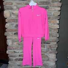 Nike 1/4 Zip LS Top  Legging Girl's Set 6 6X NWT