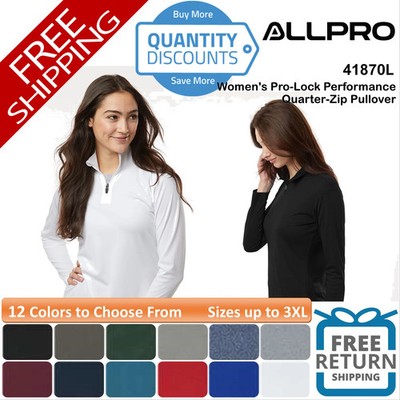   AllPro Women's Pro-Lock Performance Quarter-Zip Pullover Up To 3XL 41870L