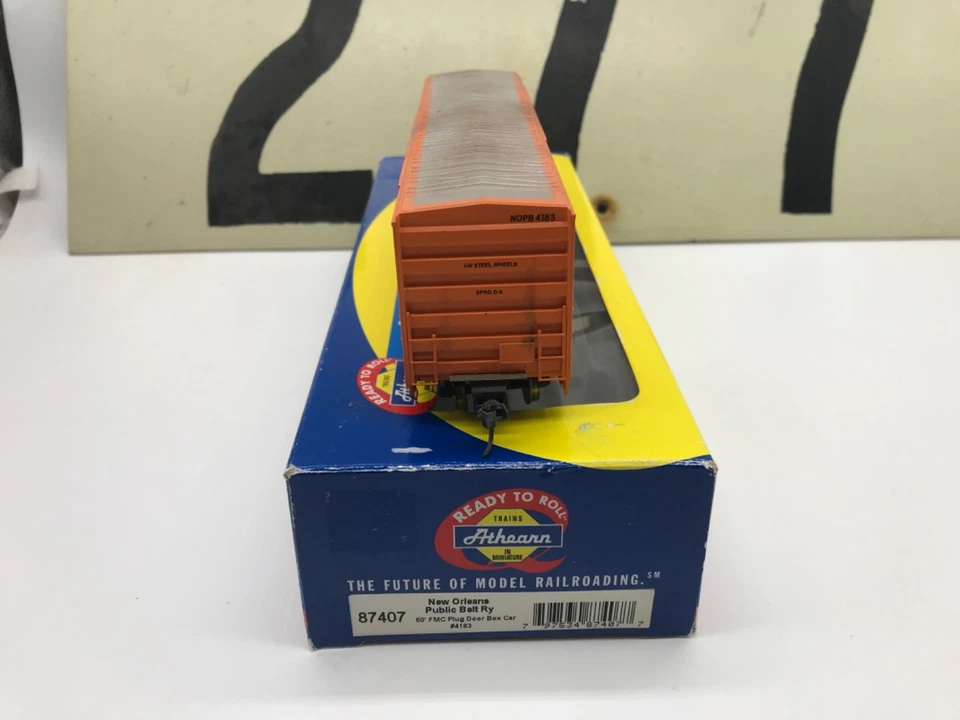 Athearn Ho Scale New Orleans Public Belt RR 50' FMC Boxcar Rd #4183 RTR - Image 3 of 4
