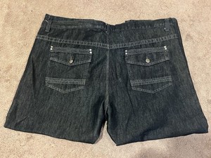 Y2K English Laundry Lions Crest Jeans Mens 48x30 Denim Cotton Straight Leg