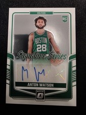 2024-25 Donruss Optic Signature Series Anton Watson #SS-WAT Celtics Rookie