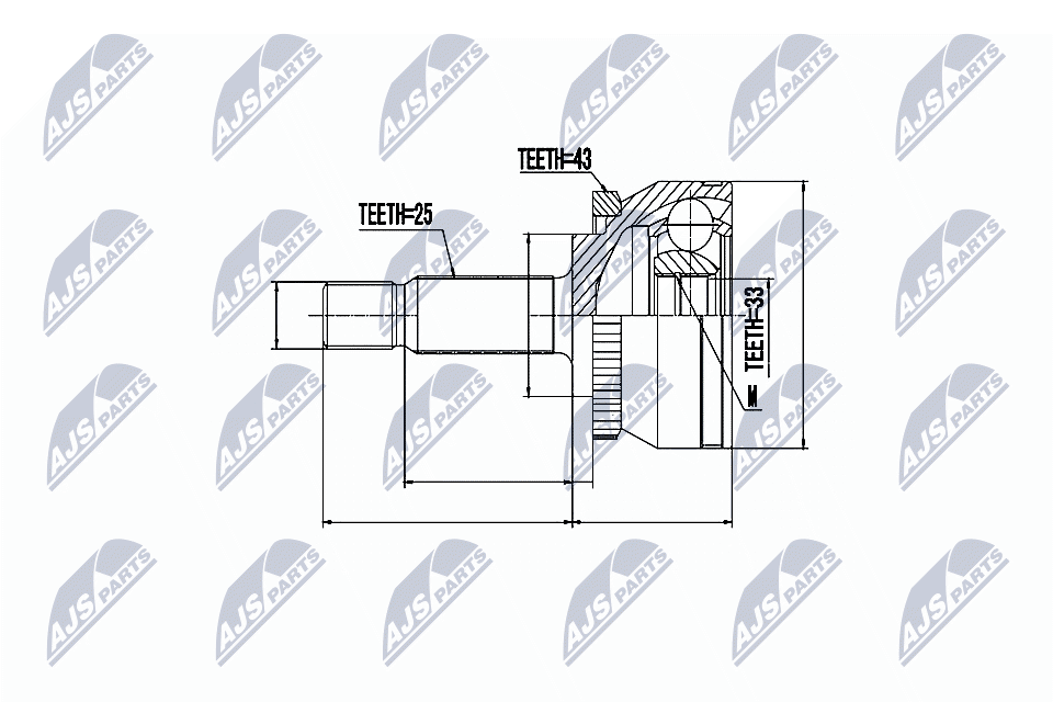 Fits NTY NPZ-VV-002 OUTER CV JOINT ⭐UK Stock⭐ - Image 2
