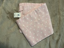 Pink  White 100 Cotton Heart Pattern Receiving Blanket for Baby Girl New Lovey