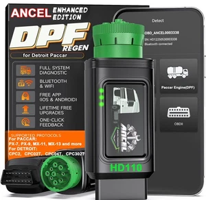 ANCEL HD110 pour Détroit Paccar camion lourd OBD Diagnostic du scanner DPF Régenre