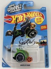2019 Hot Wheels Ride Ons 5/5 Wheelie Chair Green Aaron Wheelz Fotheringham  T51