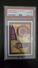 Kobe Bryant Topps T-51 Murad SP 2008-09 base PSA 10 gemas ¡Como nuevo! TARJETA #35! LAKERS!