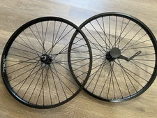 26" Weinmann Bicycle Alloy Black Chrome Wheels 36 Spoke Front & Rear Coaster 12g