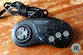 Sega Genesis Model 2 Console W Third Party Controller & Cables, Tested & Working