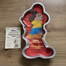Vintage Wilton Mickey Mouse Cake Pan Baking Mould (1970s) Walt Disney Rare Retro